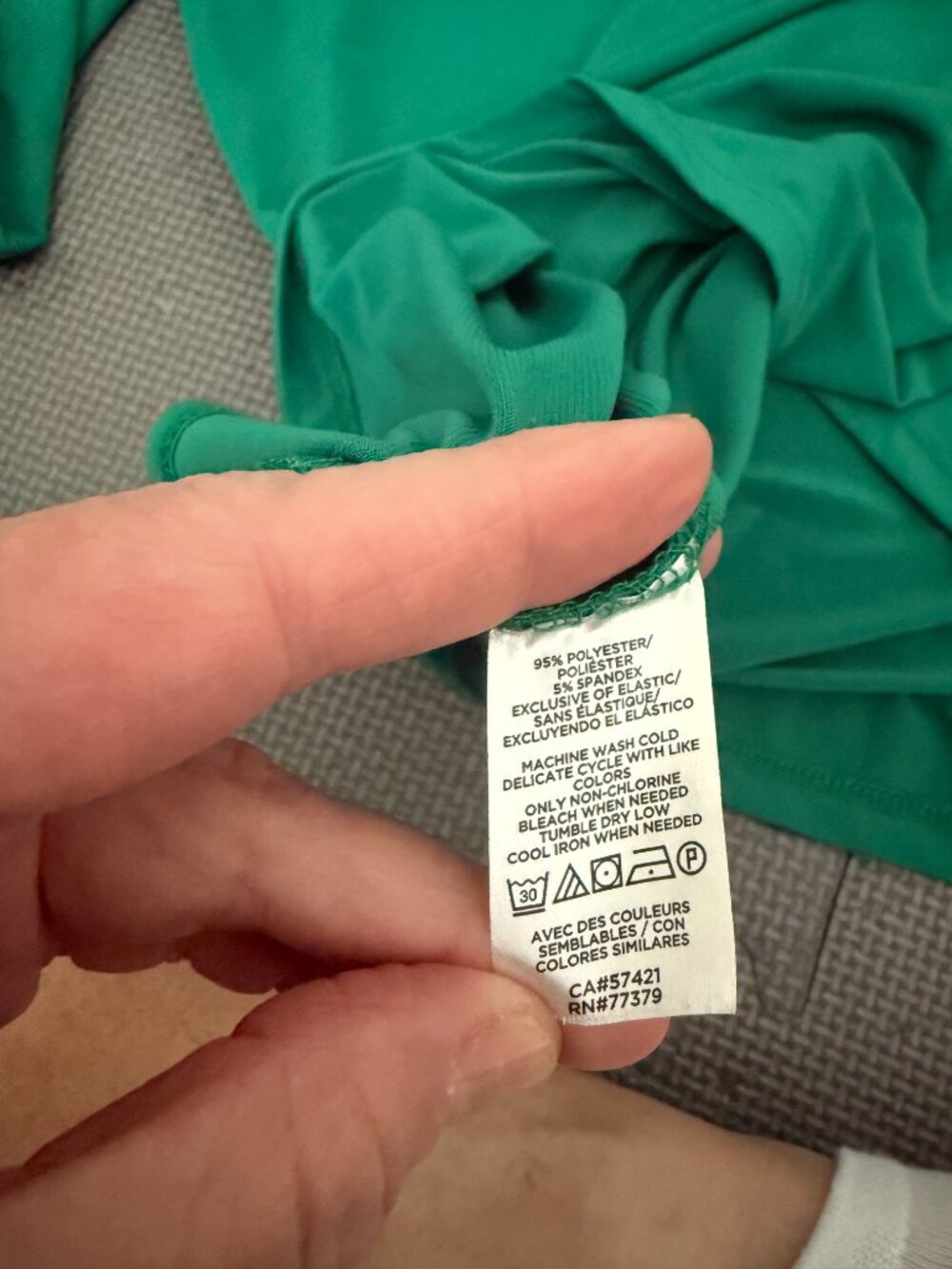 Ann Taylor Factory Women's Smocked Mock-Neck Blouse Size Medium- Emerald Green - Picture 9 of 12